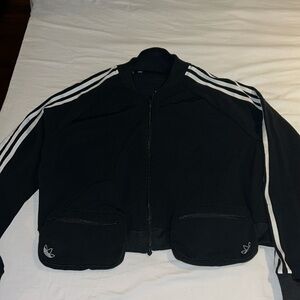 Adidas, parachute outfit, slim pants, crop jacket